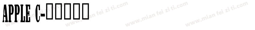 apple c字体转换